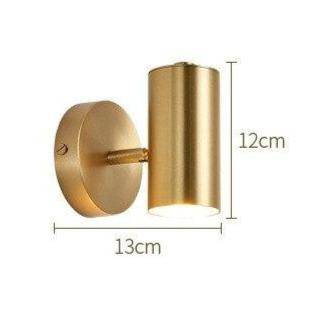 Applique murale spot dirigeable à LED doré